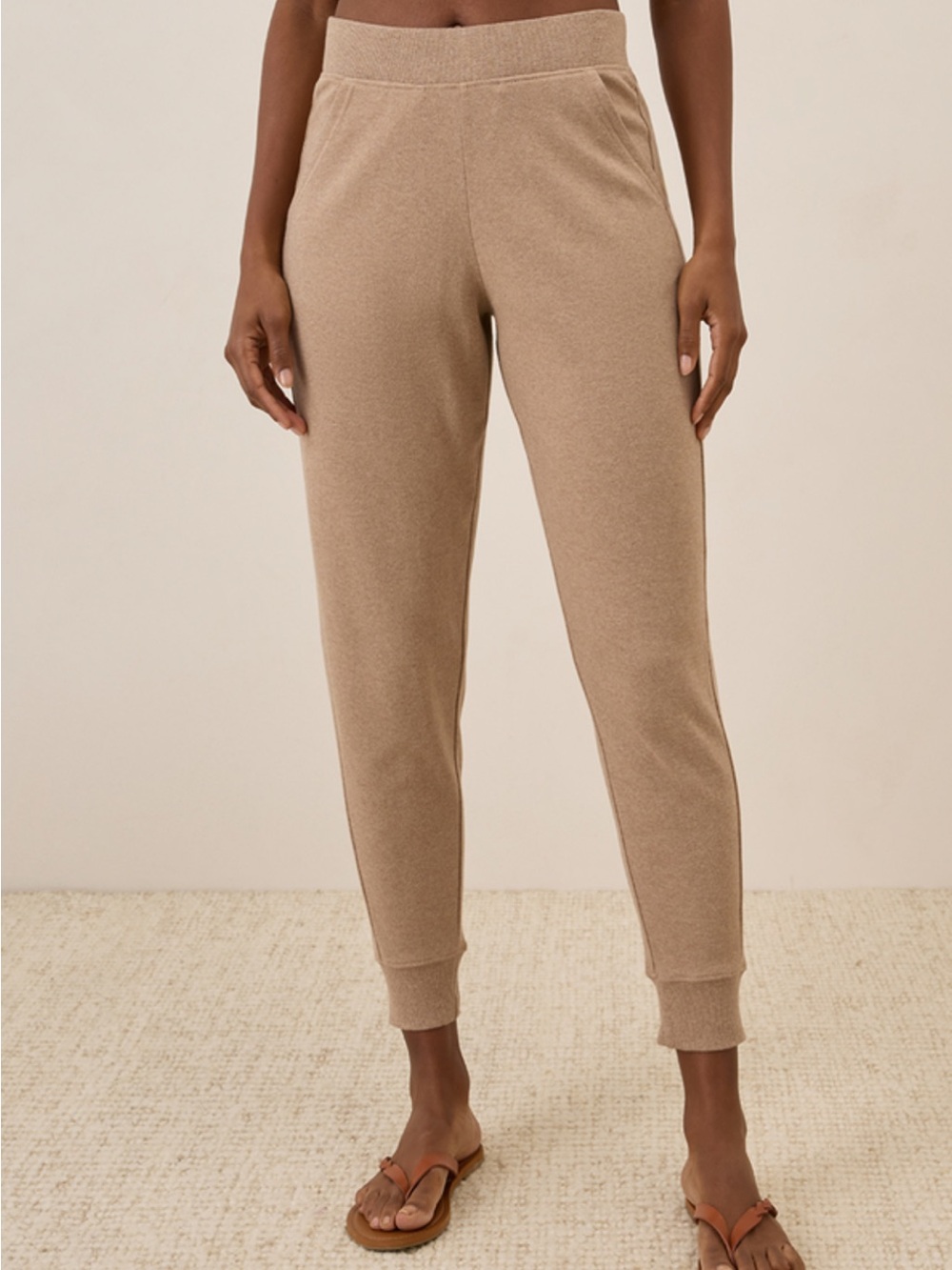 Pact Women's Sesame Heather Airplane Jogger